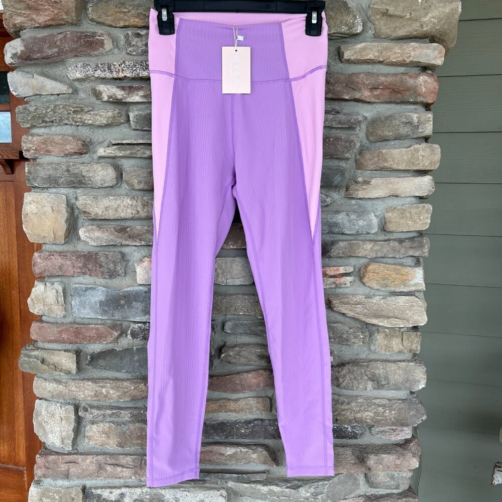 Purple and Pink Women's Wilo Leggings Bra Set Small - Picture 5 of 7